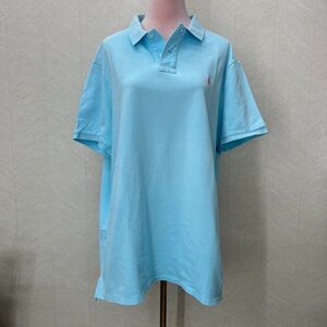 Polo Ralph Lauren Short Sleeve Custom Slim Fit Blue Polo Shirt Mens Size 2XL